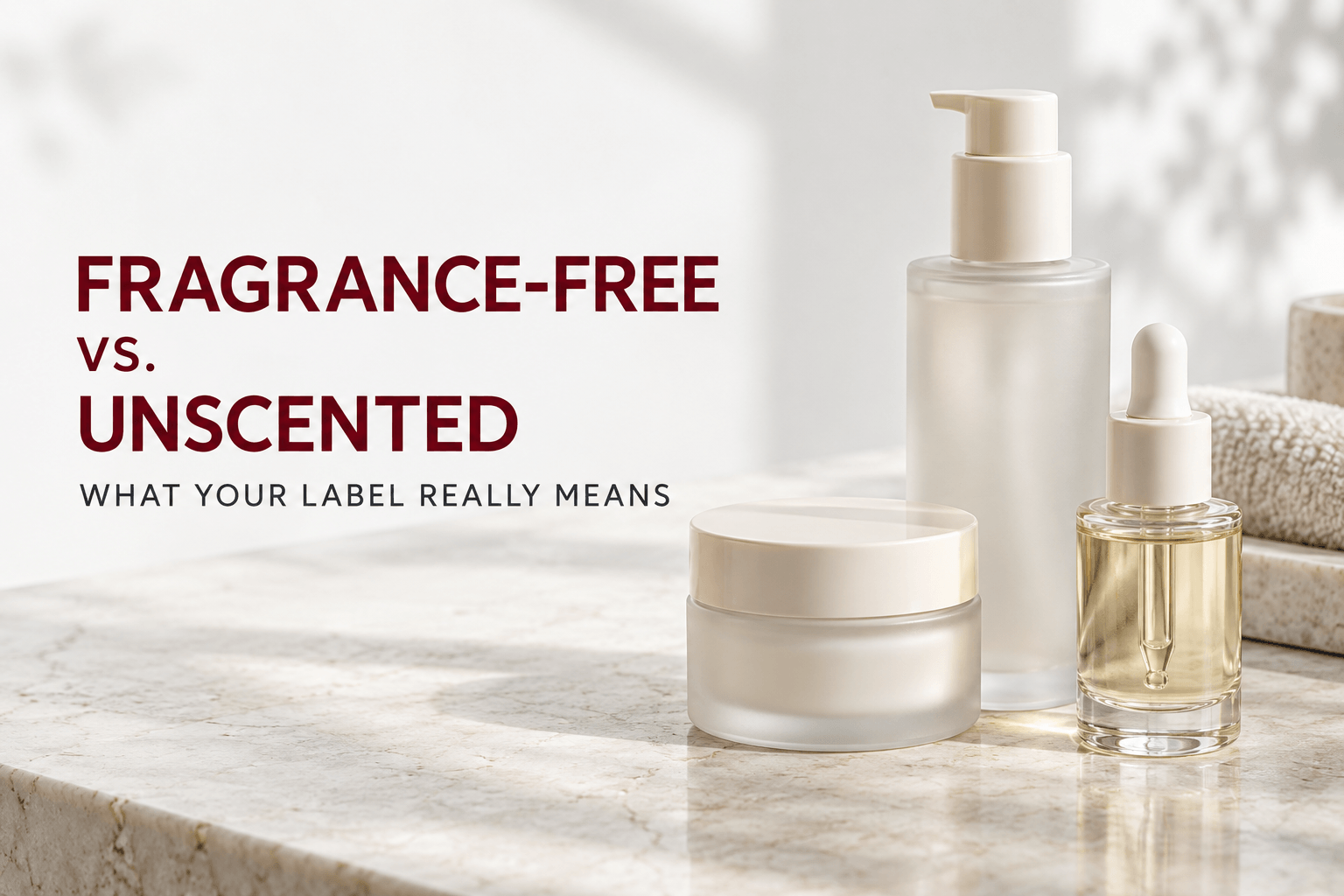 Fragrance-Free vs. Unscented: What Your Skincare Label Really Means