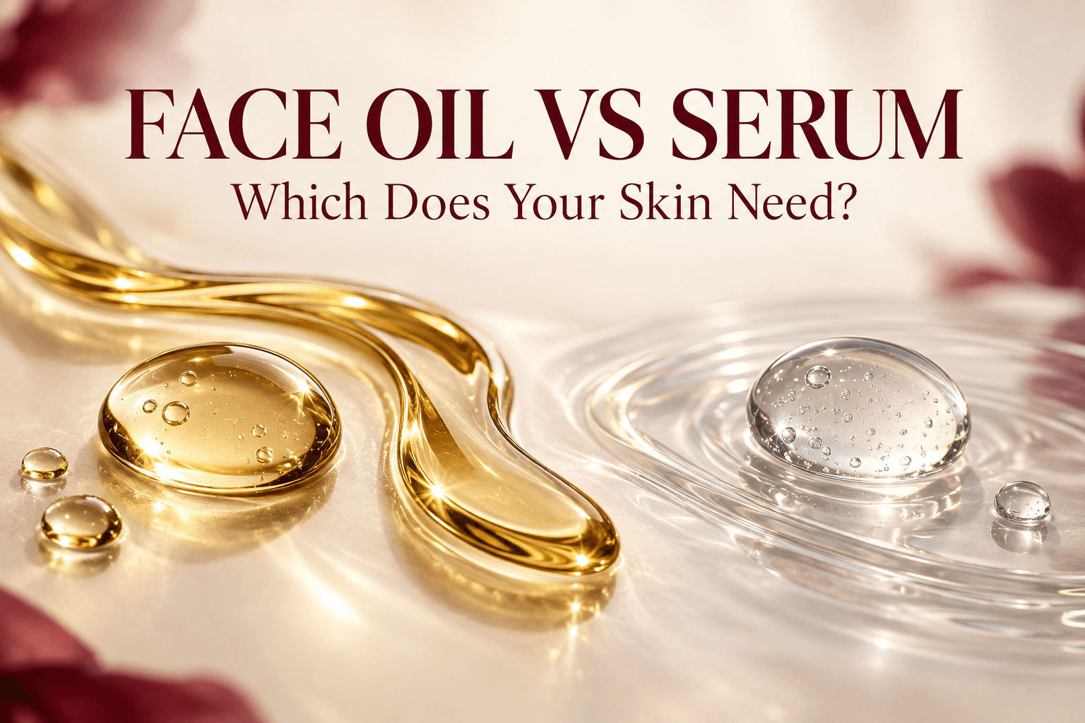 Face Oil vs Serum: Which Does Your Skin Need?