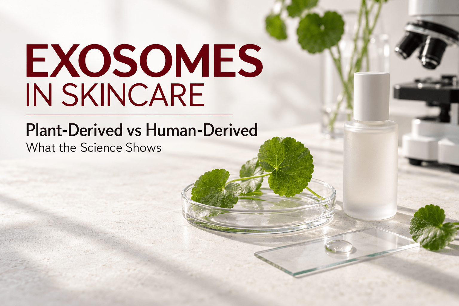Exosomes in Skincare: Plant-Derived vs Human-Derived and What the Science Shows