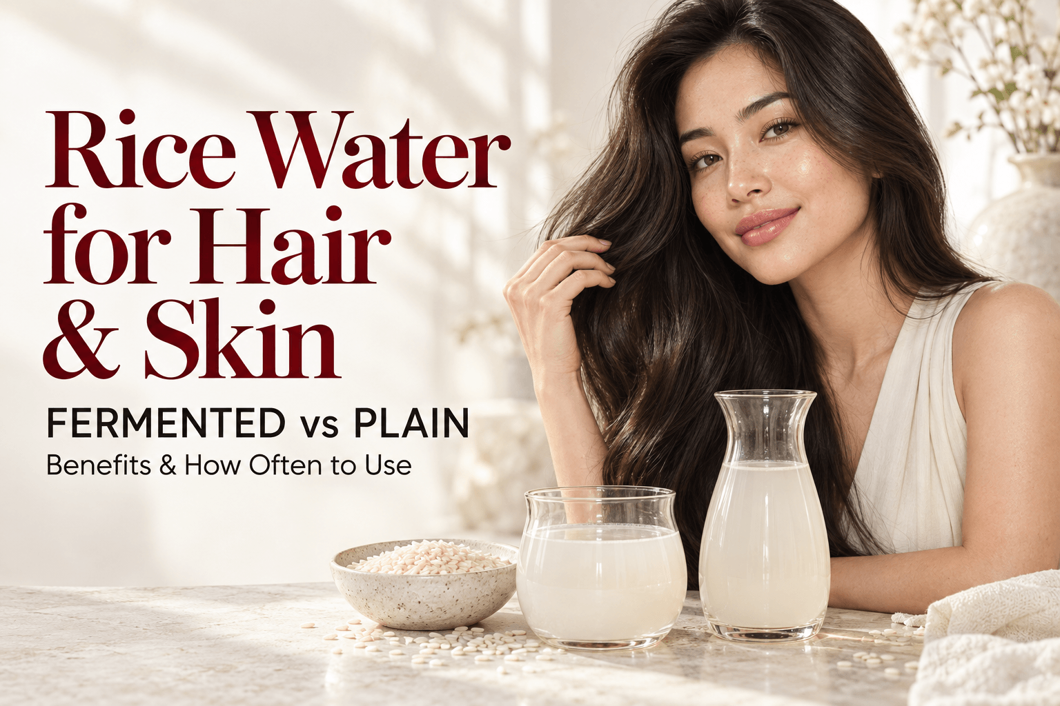 Rice Water for Hair & Skin: Is Fermented Better Than Plain?