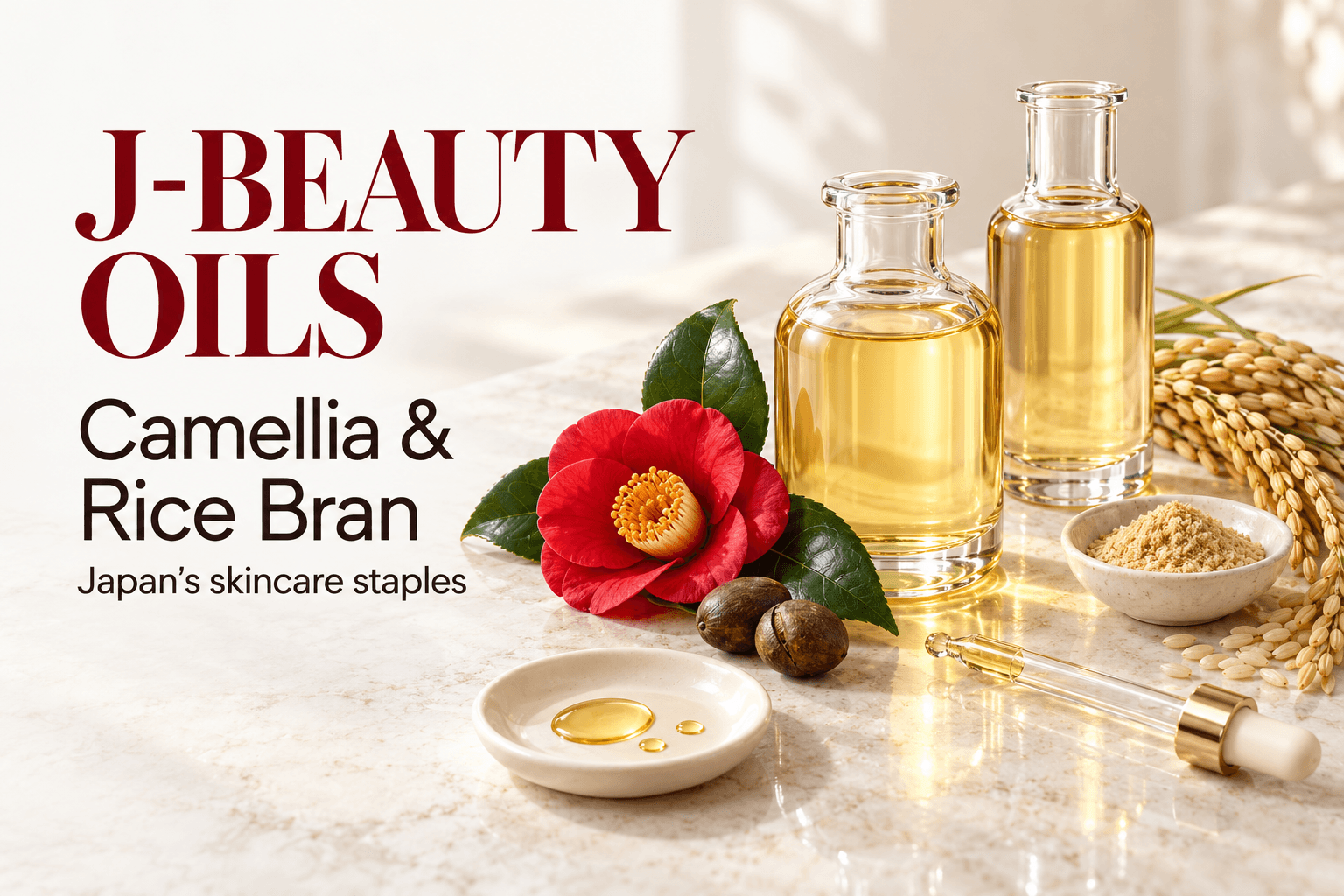 J-Beauty Oils: Why Camellia and Rice Bran Oil Are Japan’s Skincare Staples