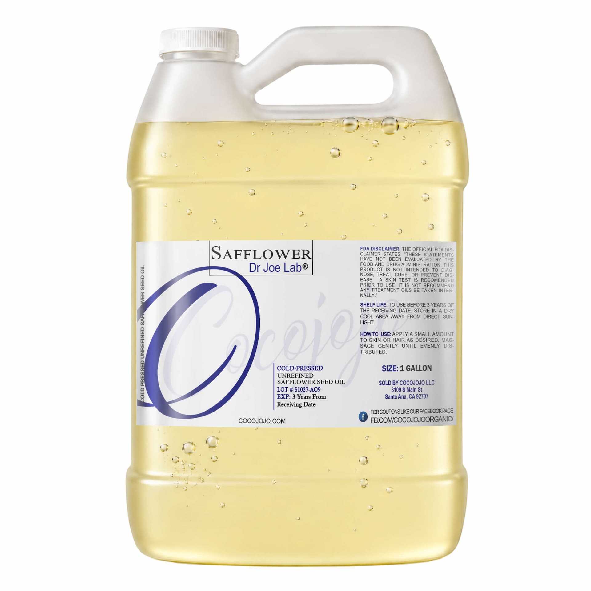 Safflower Seed Oil - Unrefined
