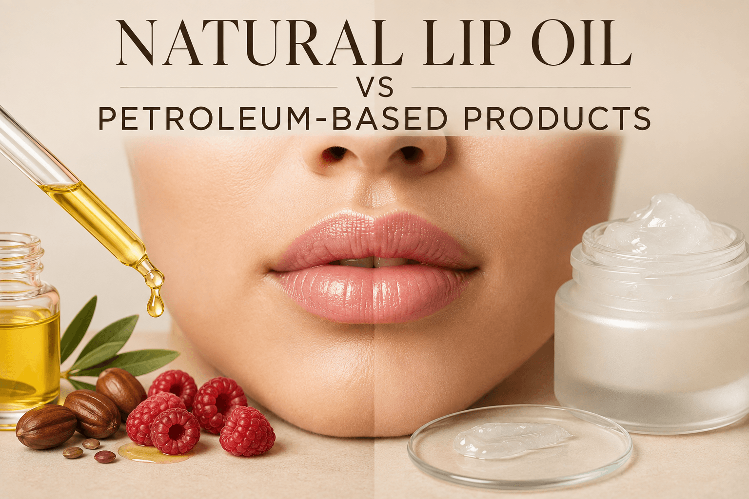 Natural Lip Oil vs Petroleum-Based Products: Which Is Better for Your Lips?
