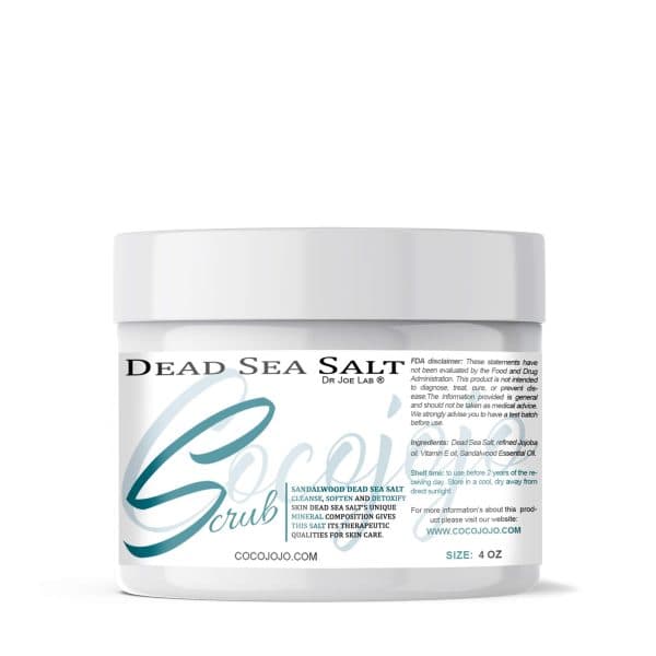 Dead Sea Salt Scrub – Sandalwood