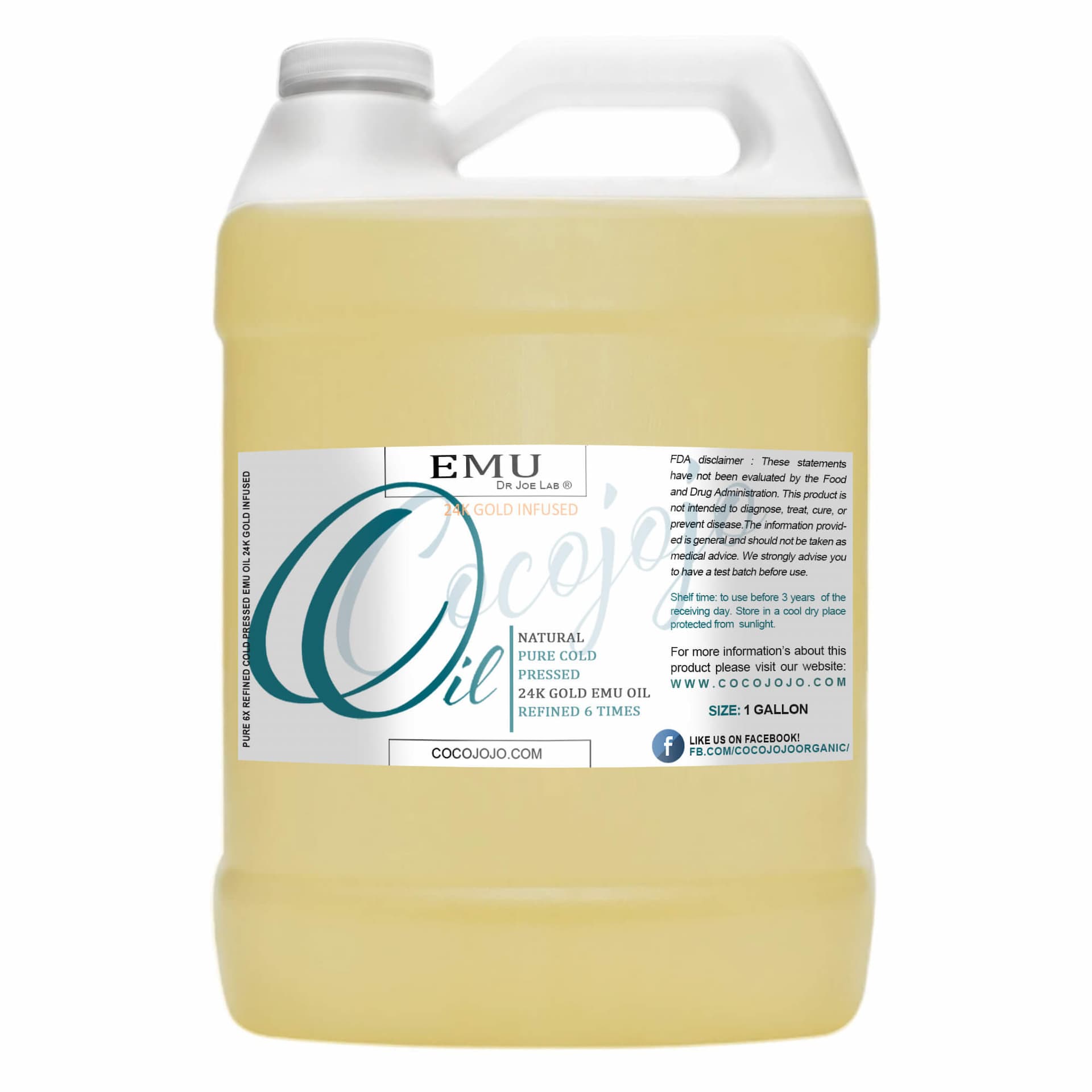 Emu Oil 24k Gold Infused - Australian 6 Times Refined