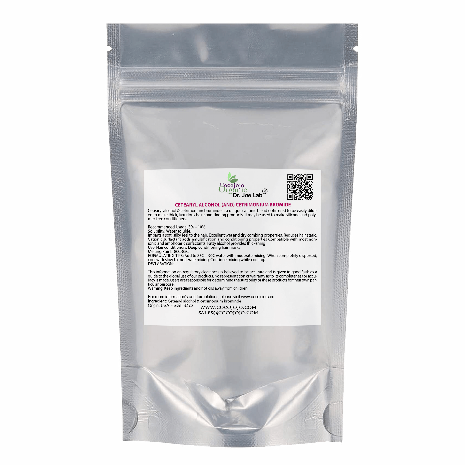 Cetearyl Alcohol & Cetrimonium Bromide Conditioner Emulsifier