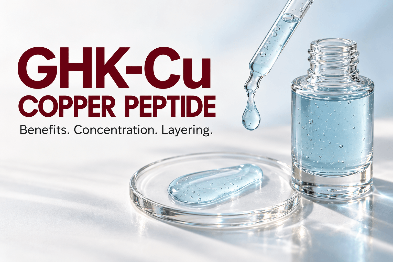 GHK-Cu Copper Peptide: Benefits, Ideal Concentrations & What Not to Mix It With