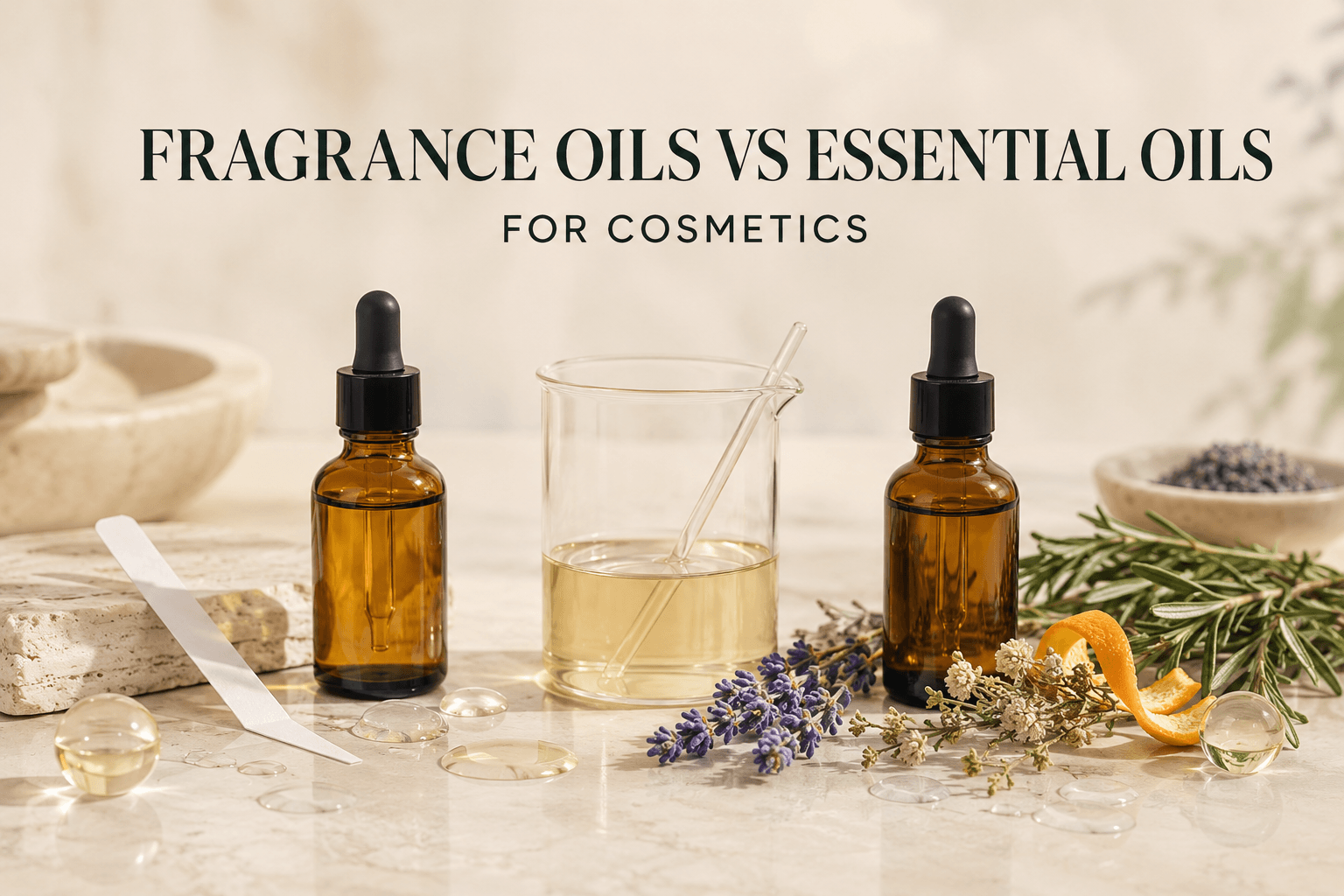 Fragrance Oils vs Essential Oils: Which Is Better for Cosmetics?