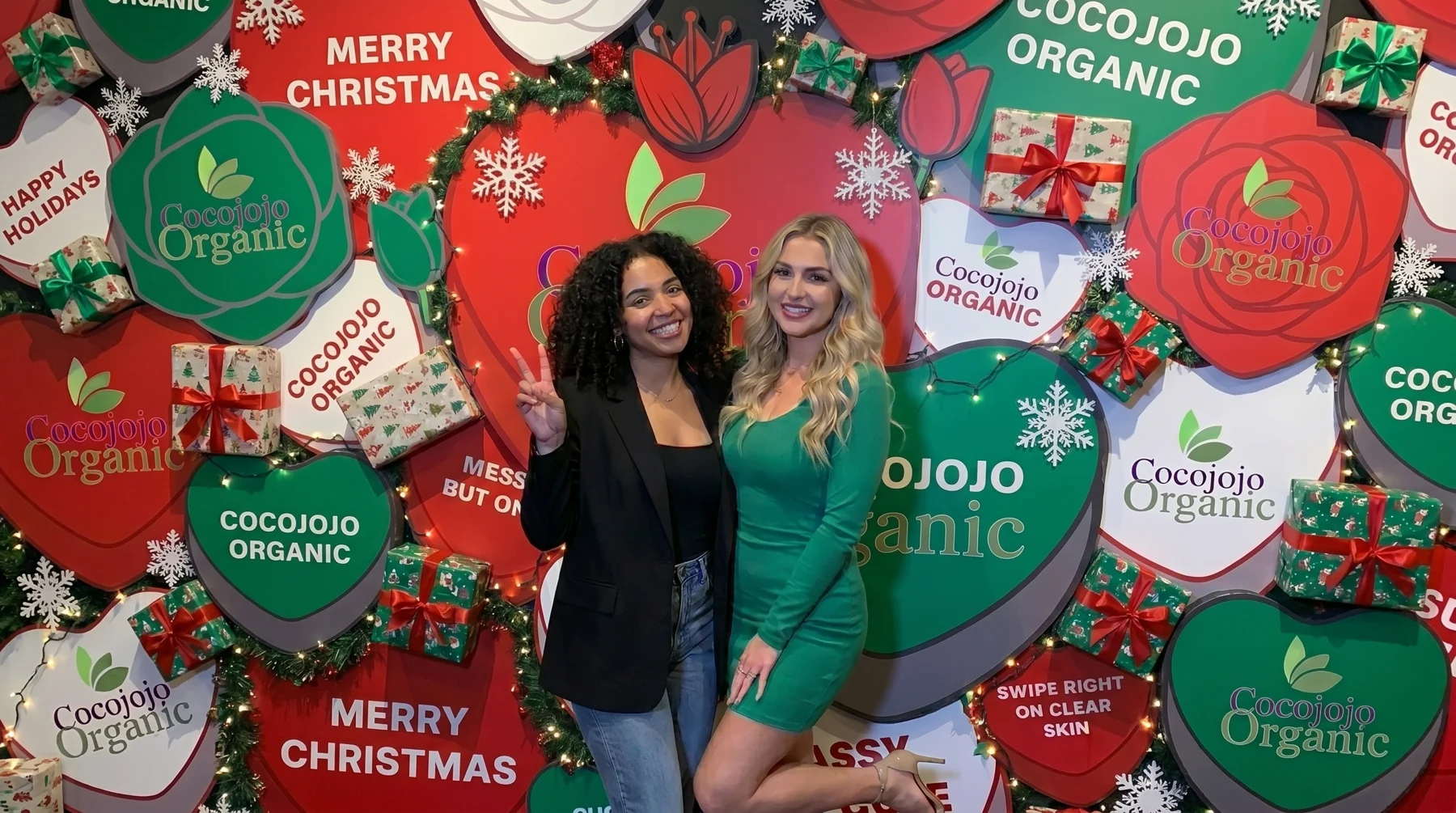 COCOJOJO creators together at a holiday brand event