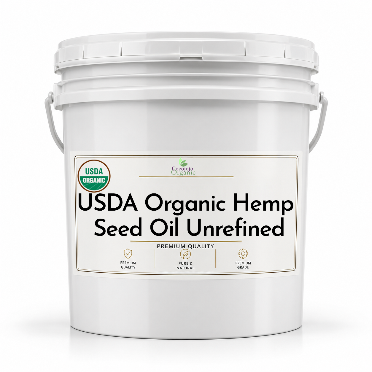 Hemp Seed Oil - Unrefined - Certified Organic