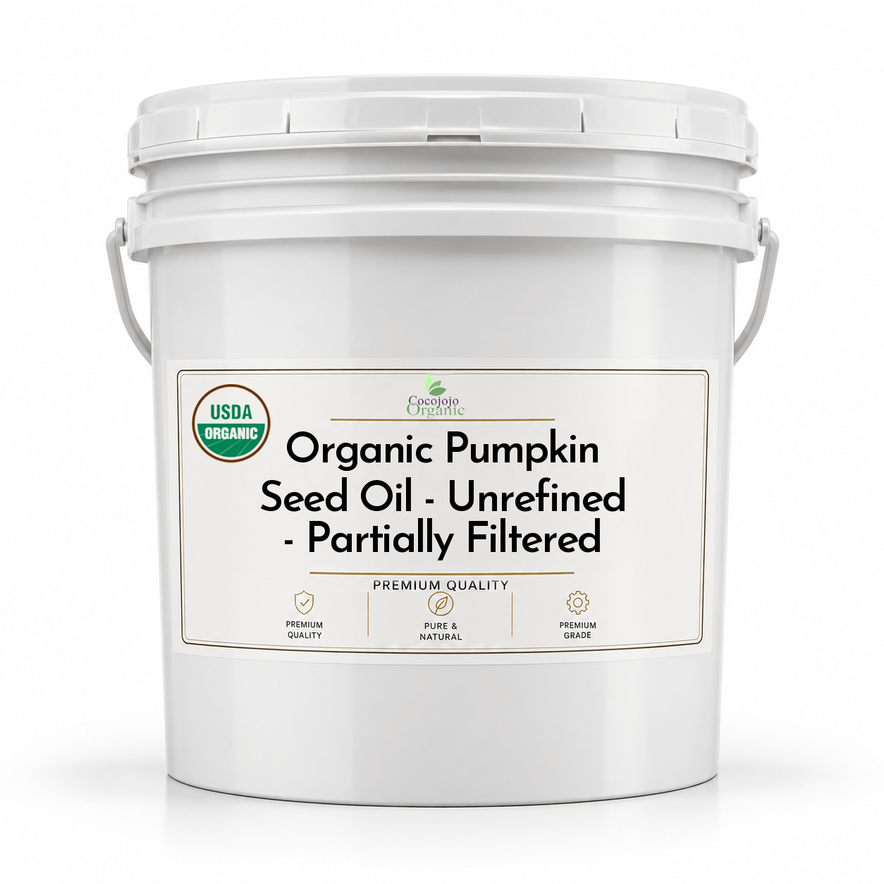 Organic Pumpkin Seed Oil - Unrefined - Partially Filtered