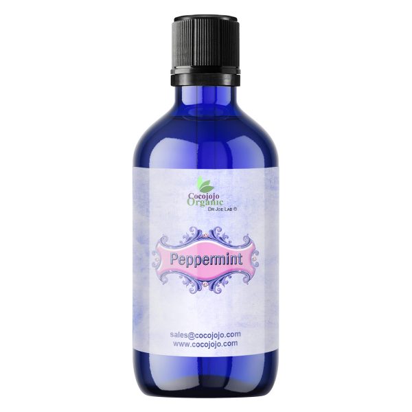 Peppermint Essential Oil - 1 OZ - Cobalt Blue Bottle