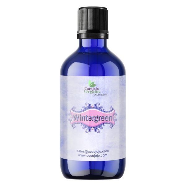 Wintergreen Essential Oil- 4 OZ - Cobalt Blue Bottle