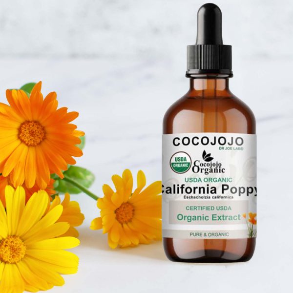 California Poppy Extract –- USDA Organic 4 oz