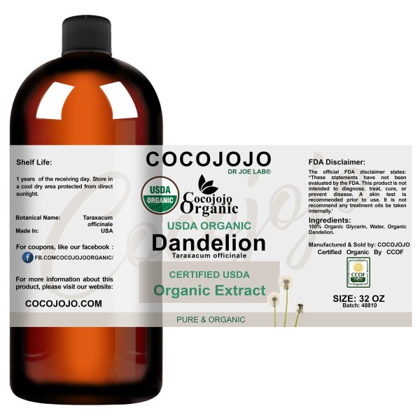 Dandelion Extract Full Label